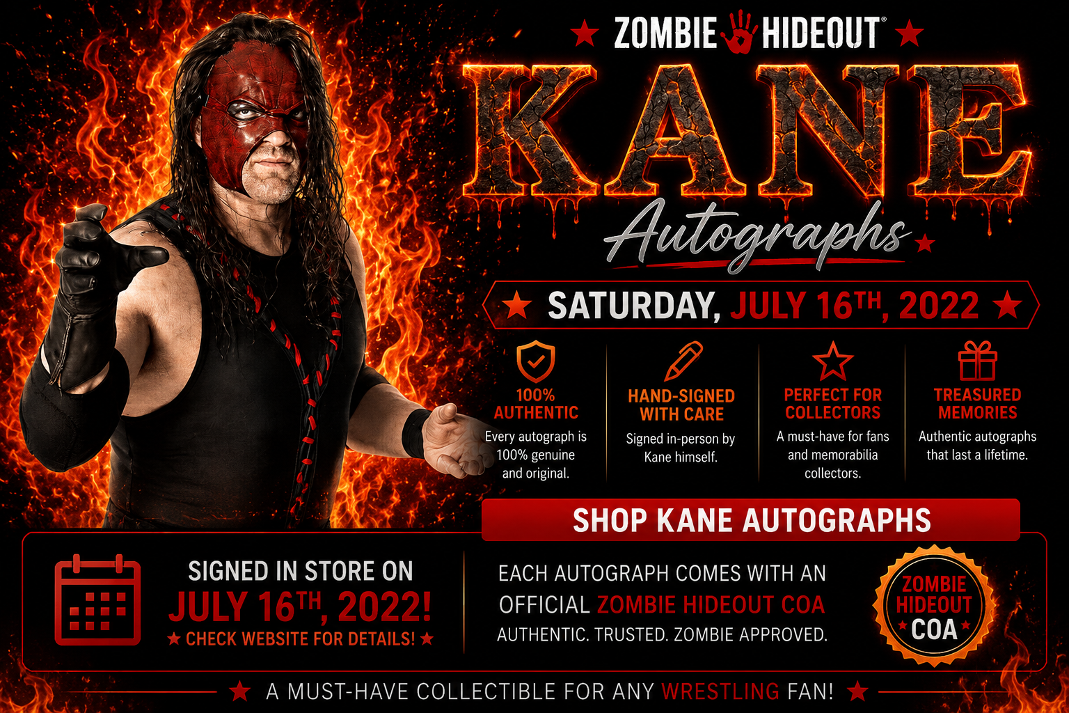 Kane Autographs
