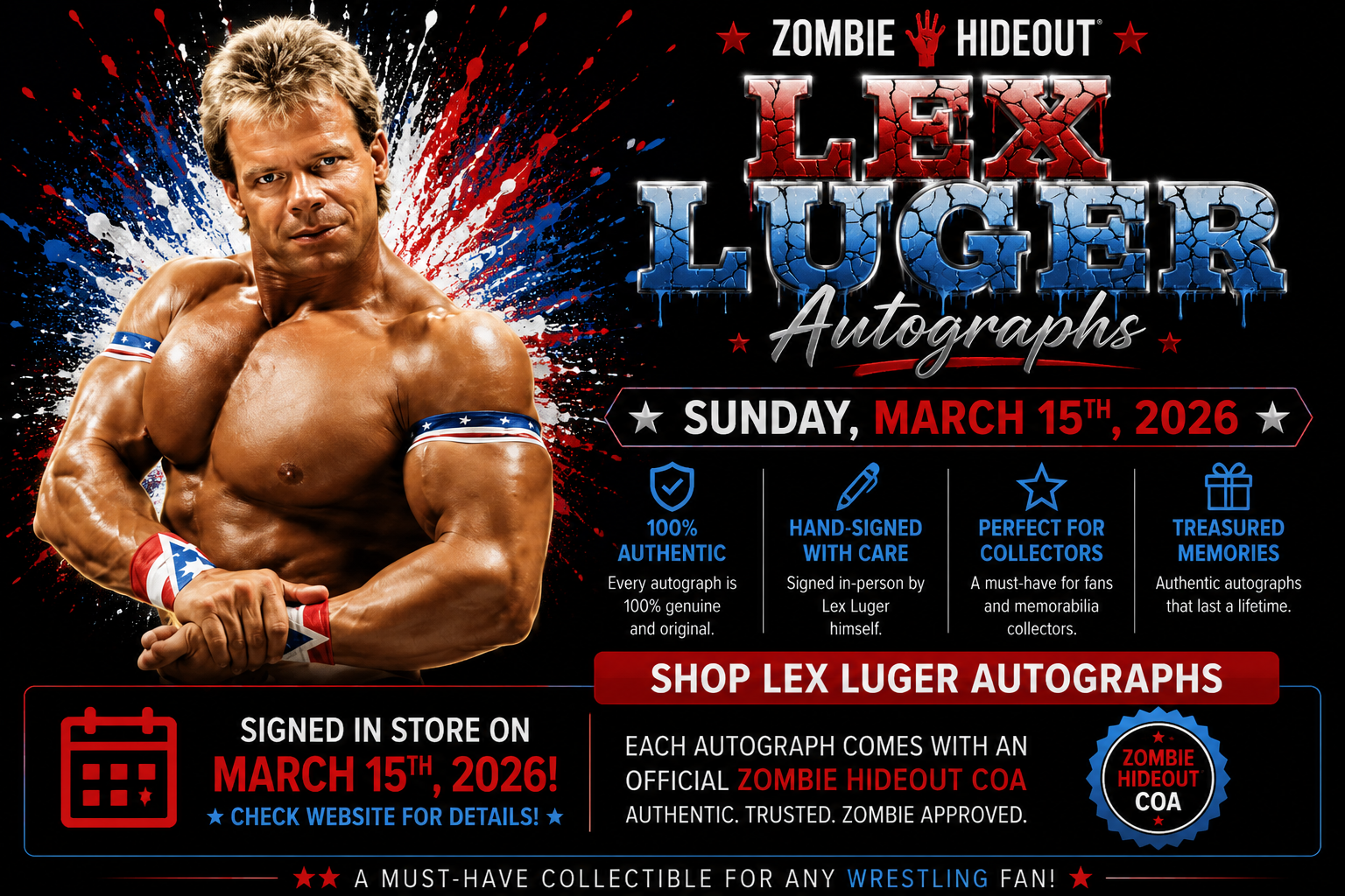Lex Luger Autographs
