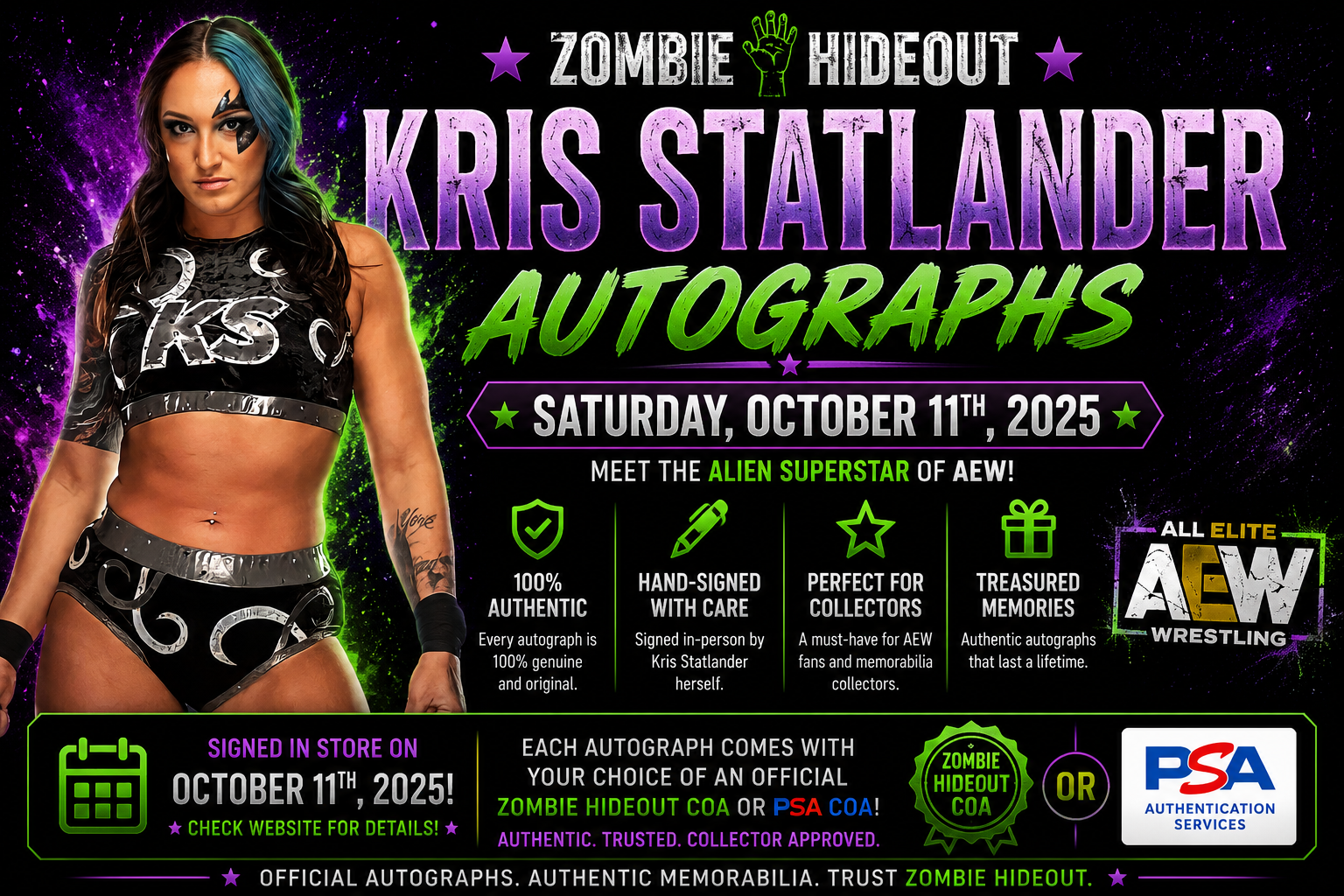 Kris Statlander Autographs