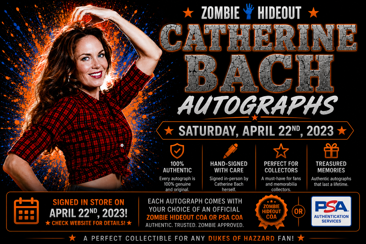 Catherine Bach Autographs