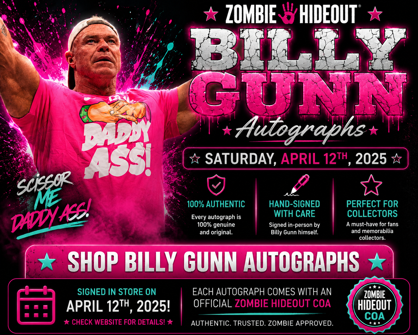 Billy Gunn Autographs