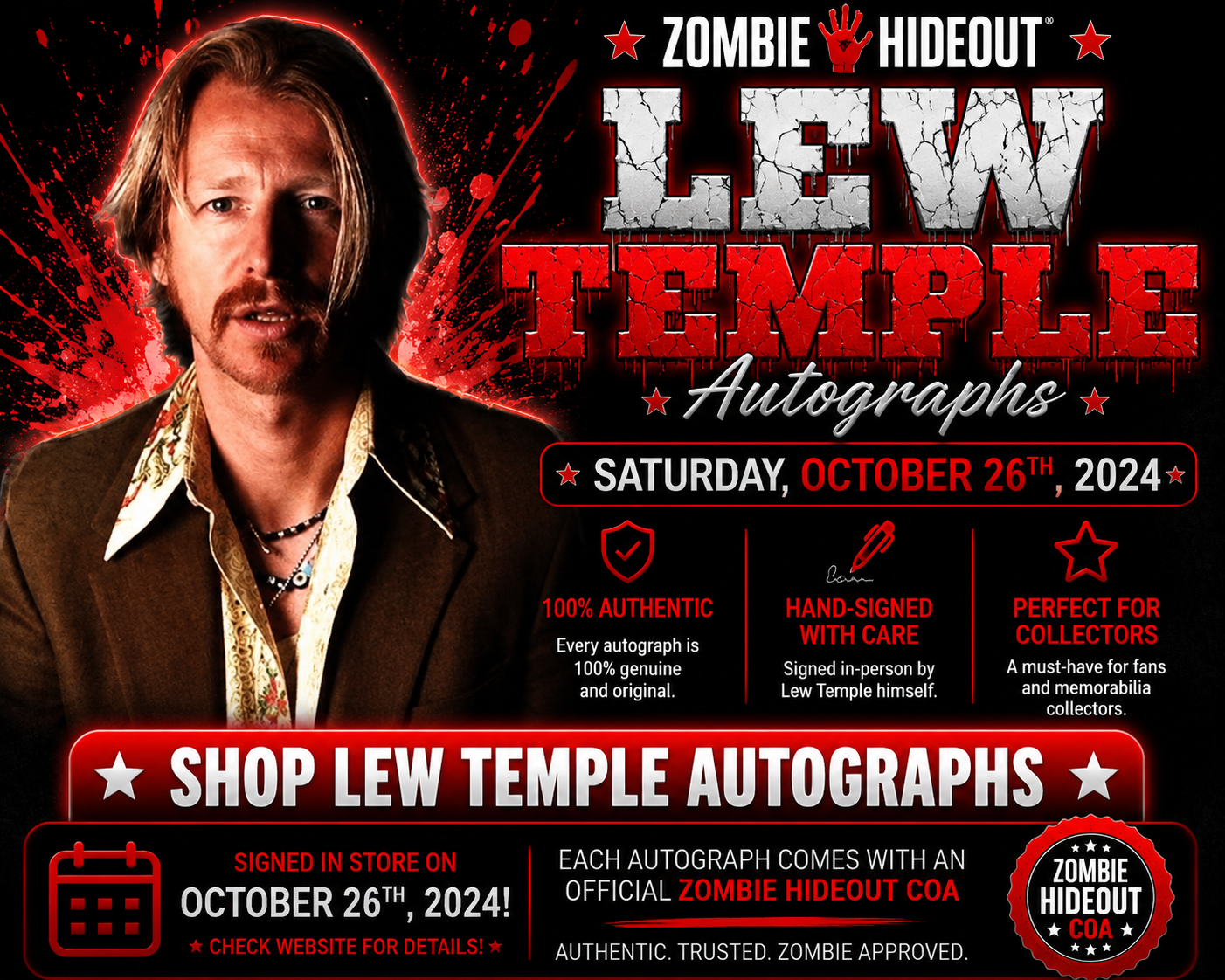 Lew Temple Autographs