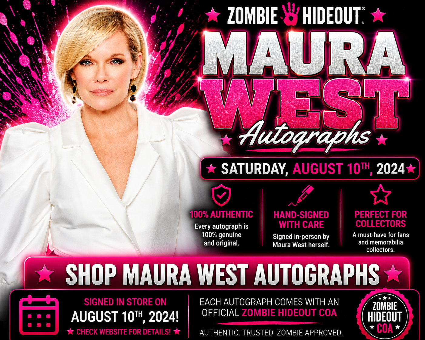 Maura West Autographs