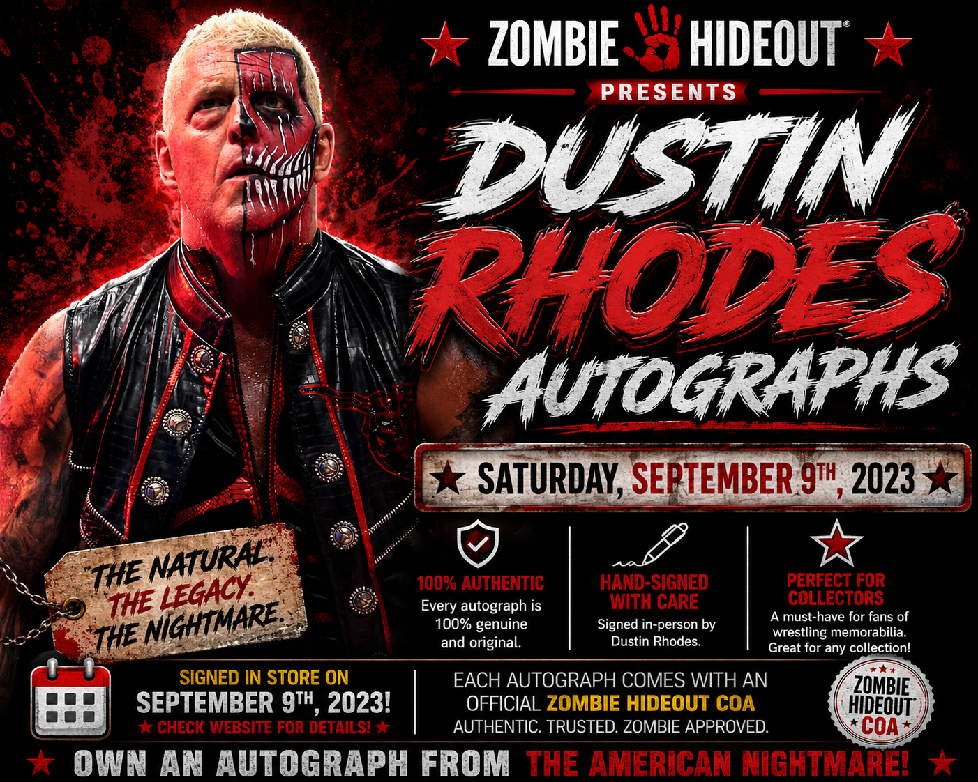 Dustin Rhodes Autographs