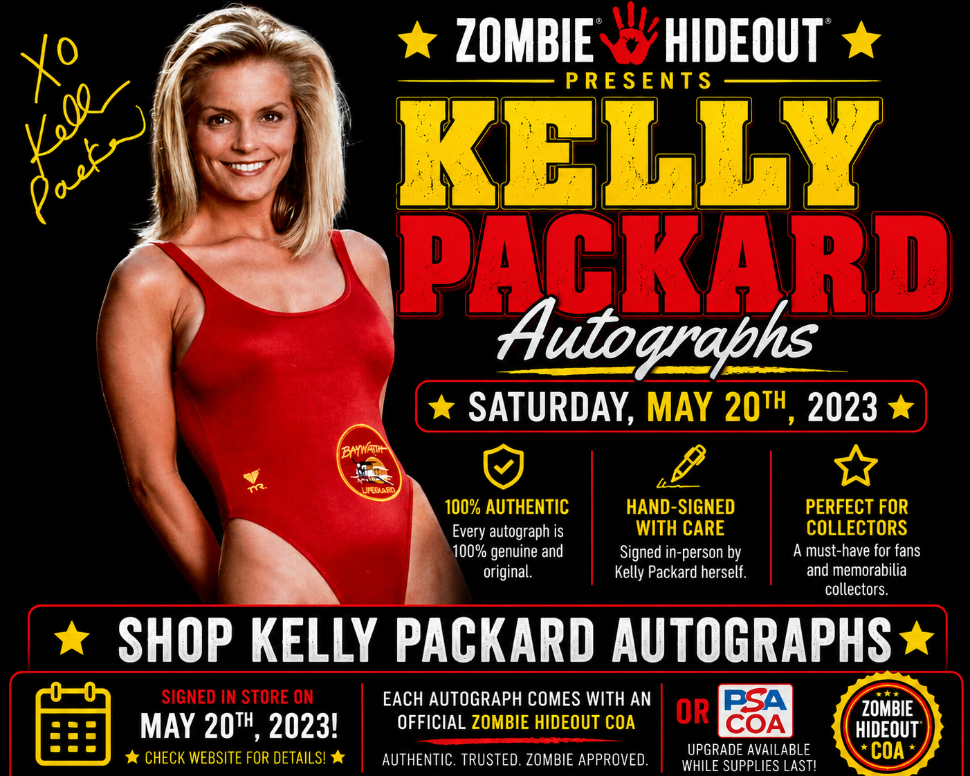 Kelly Packard Autographs