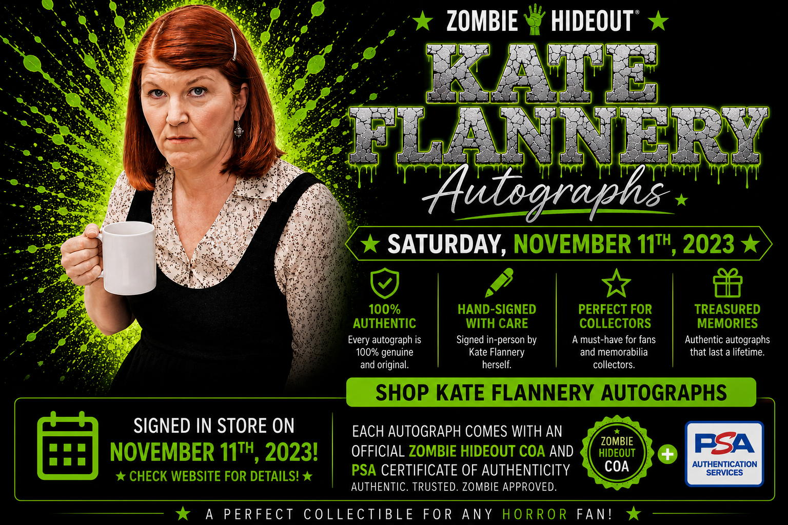 Kate Flannery Autographs