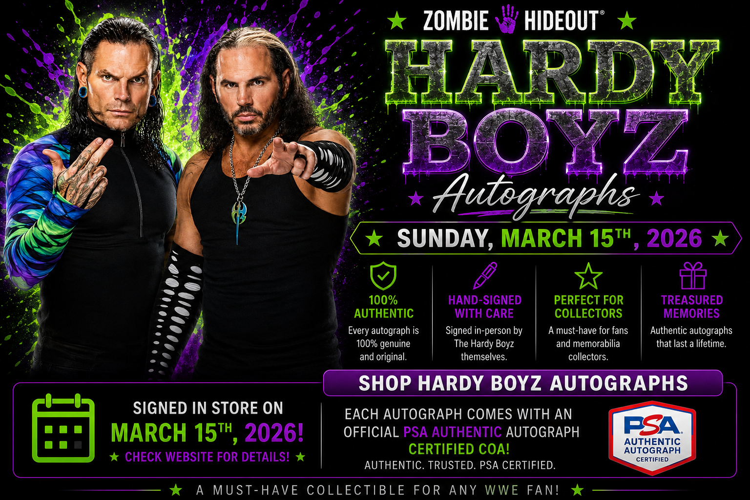 Hardy Boyz Autographs