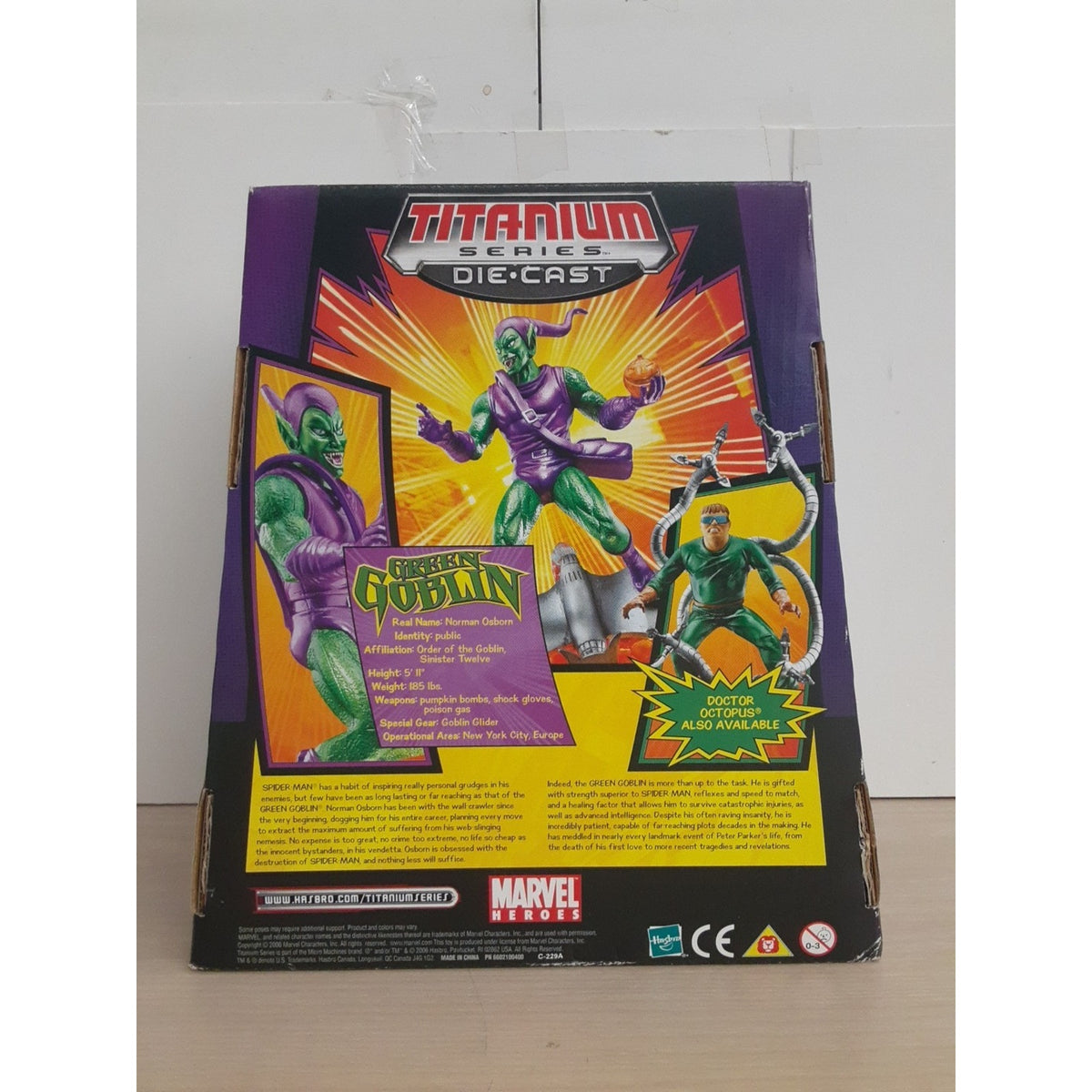 Marvel Titanium Series Die-Cast Green Goblin Action Figure Hasbro