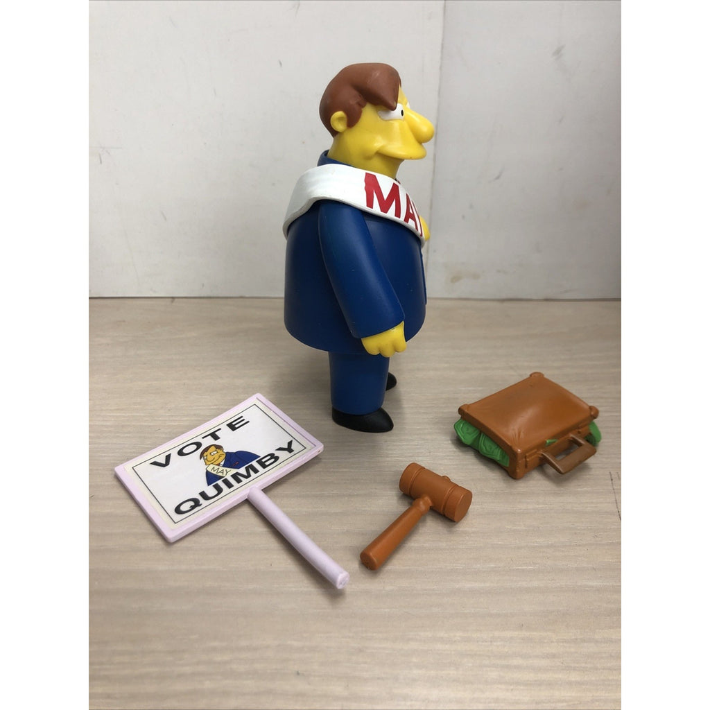 The SIMPSONS world of springfield MAYOR QUIMBY Playmates LOOSE COMPLETE