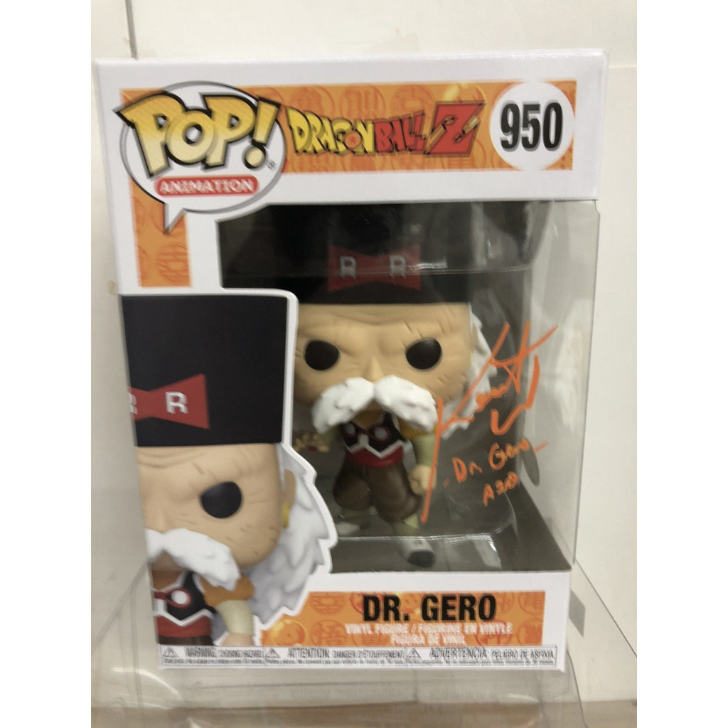Signed Kent Williams Autographed Dr. Gero Dragon Ball Z Funko Pop #950 JSA COA