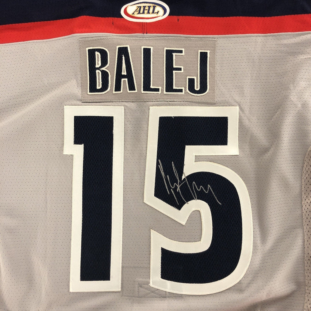 Jan Balej Hartford Wolf Pack AHL Jersey #15 SP Pro 54 Autographed