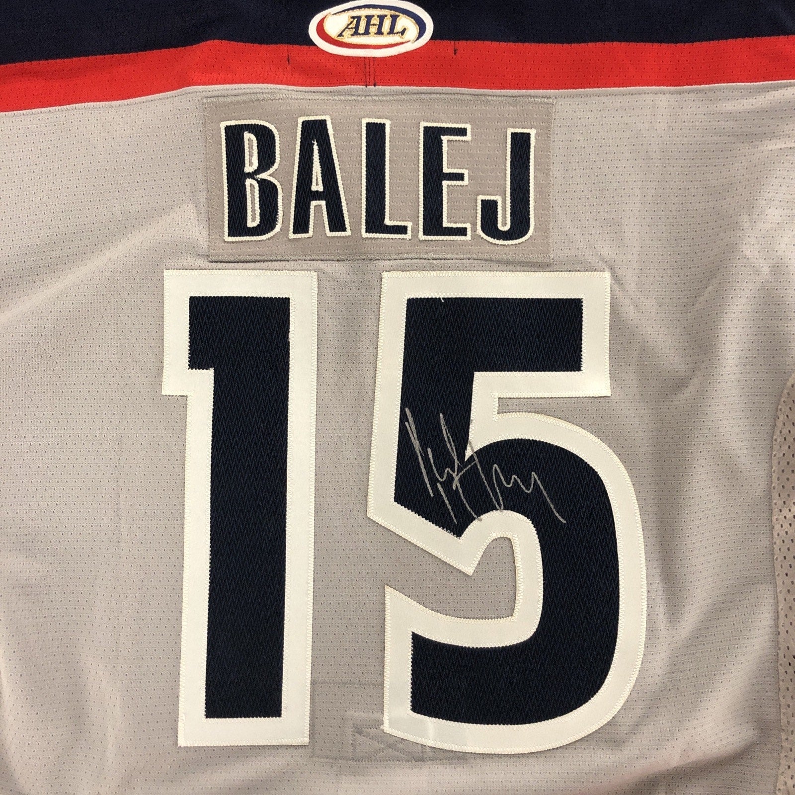 Jan Balej Hartford Wolf Pack AHL Jersey #15 SP Pro 54 Autographed