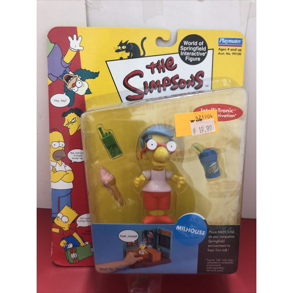 Playmates Toys The Simpsons Milhouse Series 3 Action Figure (missing Barcode)