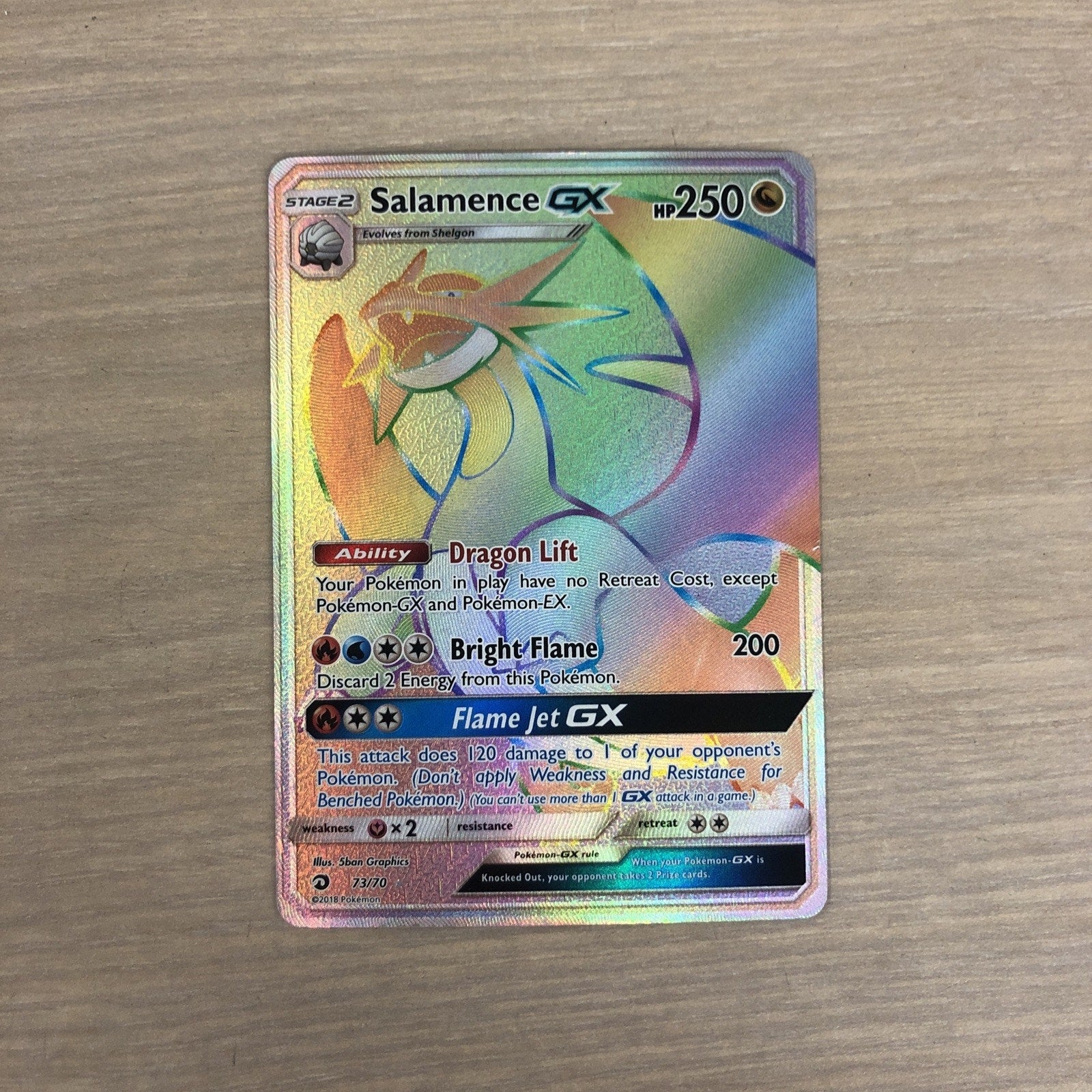 Salamence GX (Secret) 73/70 Dragon Majesty Holo