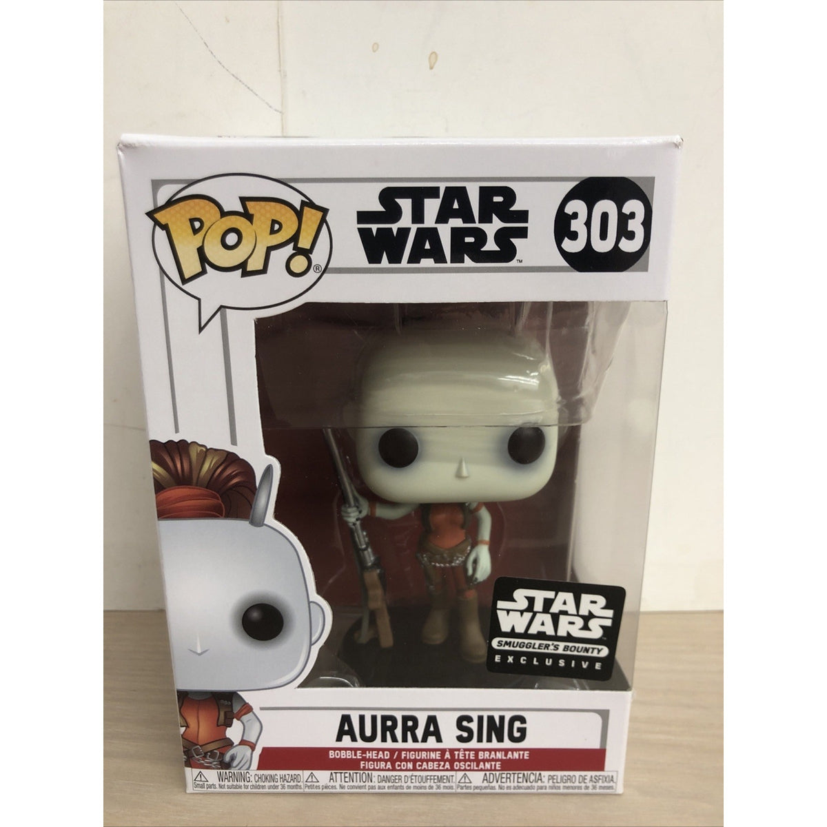 Aurra Sing Star Wars Phantom Menace #303 Funko Pop! Smuggler's Bounty Exclusive