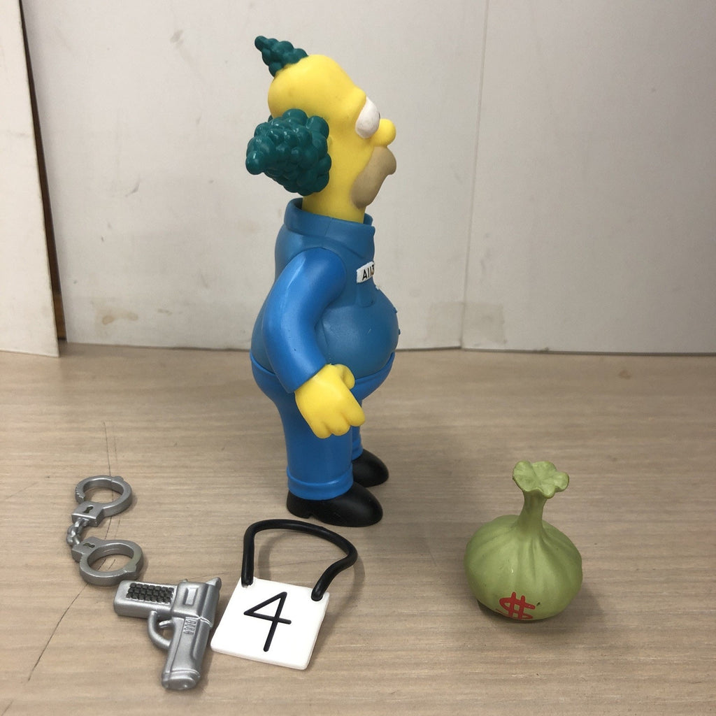 The SIMPSONS world of springfield BUSTED KRUSTY Playmates LOOSE COMPLETE