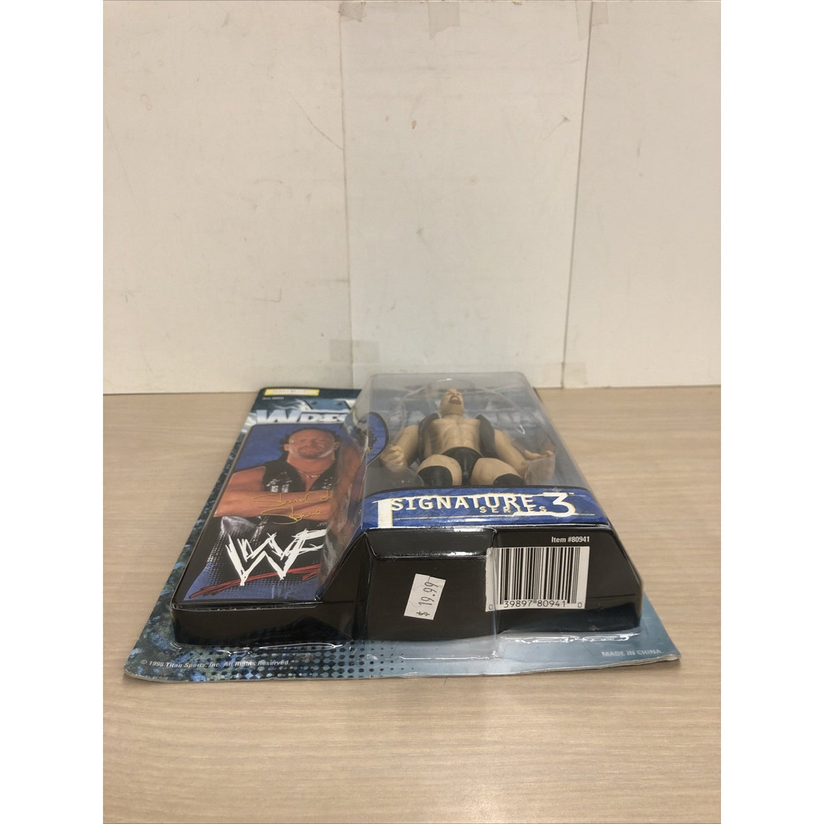 WWF Wrestle Mania XV Stone Cold Steve Austin Series 3 Figure Jakks 1998