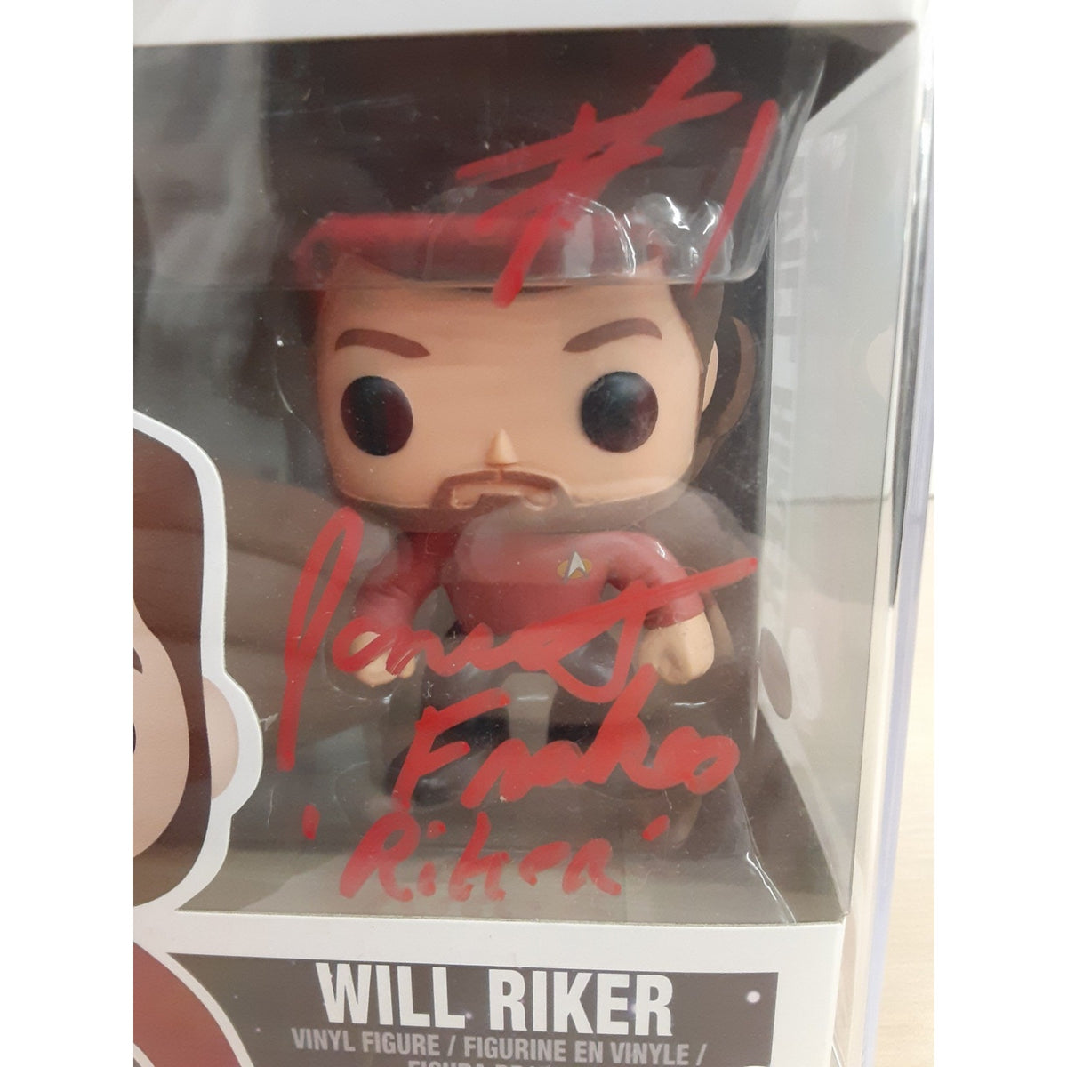 Funko Pop! Star Trek - Will Riker #189 Autograph Signed Jonathan Frakes JSA CoA