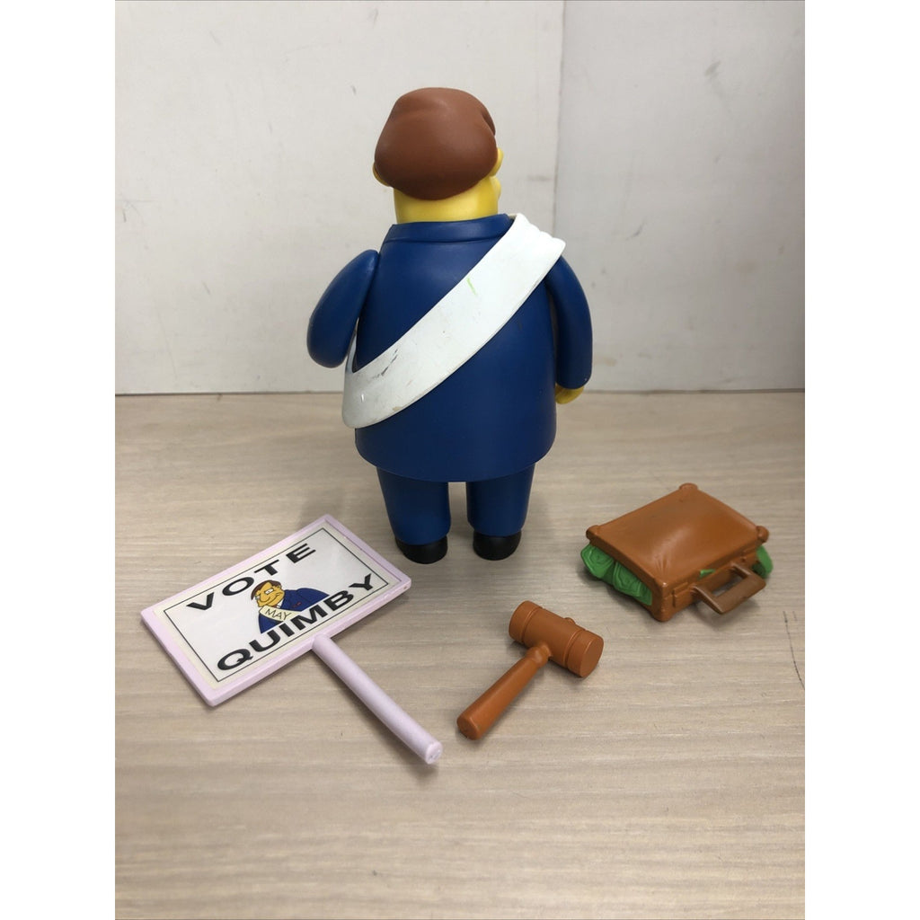 The SIMPSONS world of springfield MAYOR QUIMBY Playmates LOOSE COMPLETE