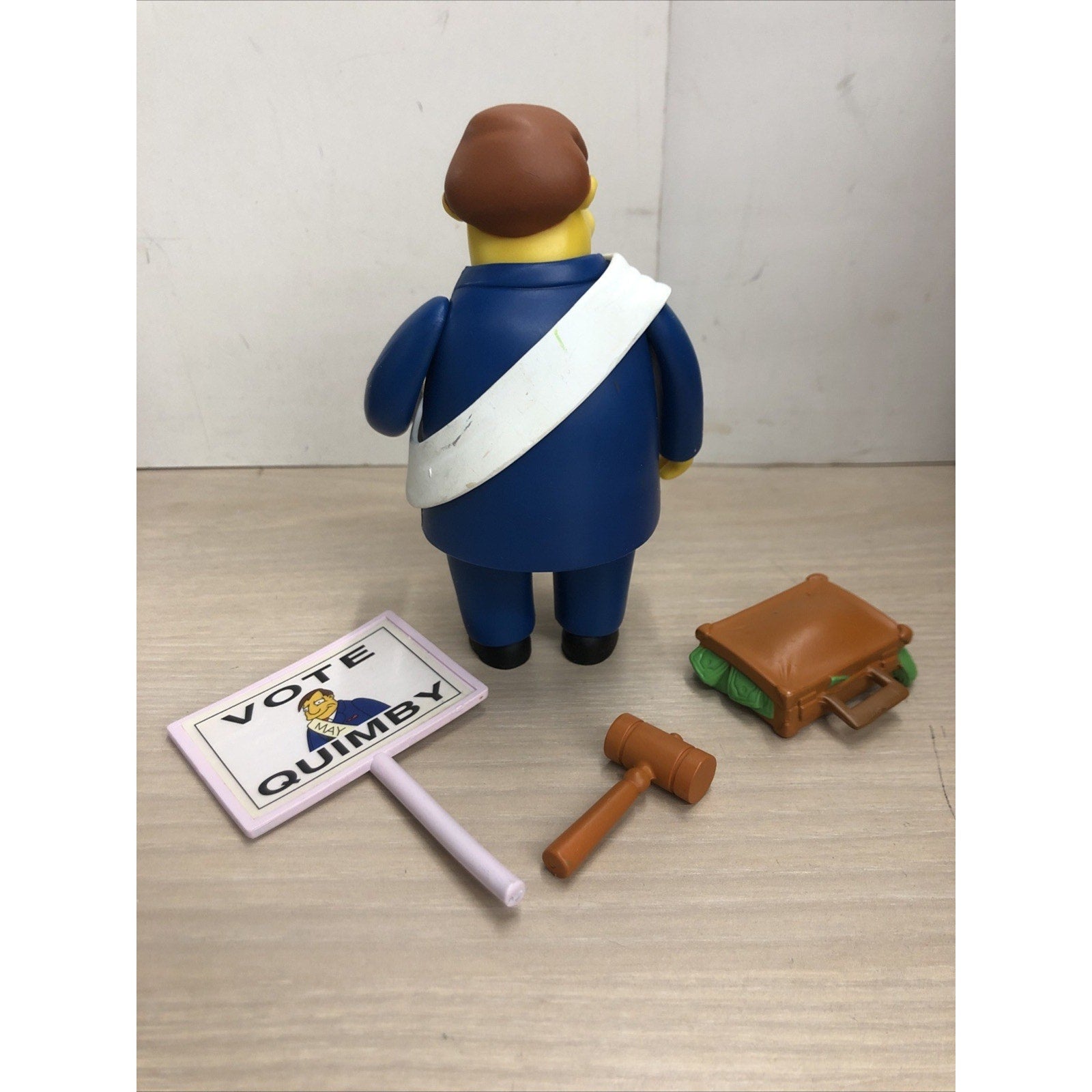 The SIMPSONS world of springfield MAYOR QUIMBY Playmates LOOSE COMPLETE