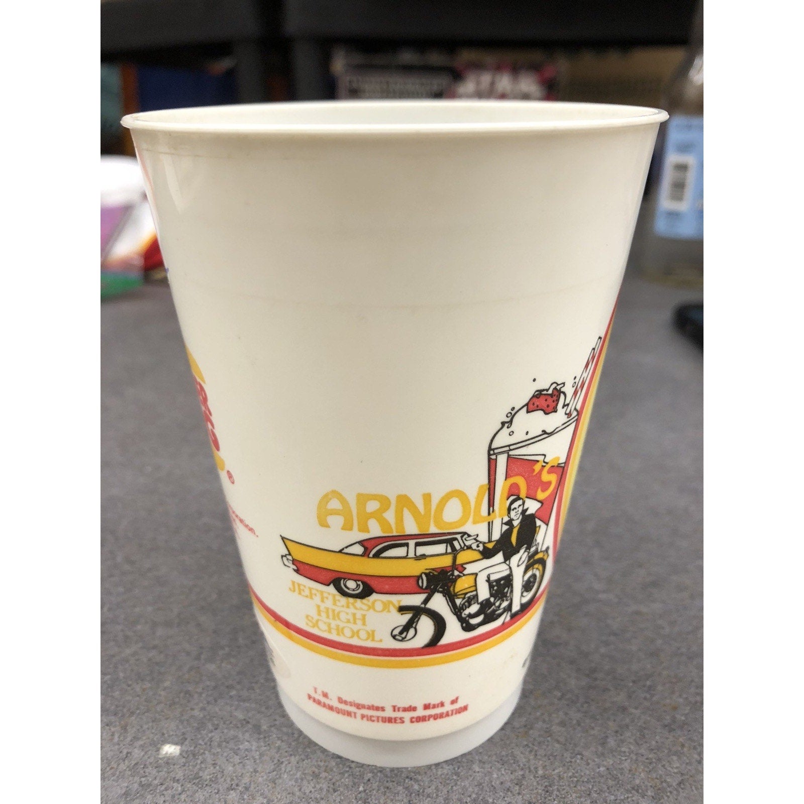 HENRY WINKLER SIGNED VINTAGE 1977 BURGER KING CUP HAPPY DAYS FONZIE PSA Auto