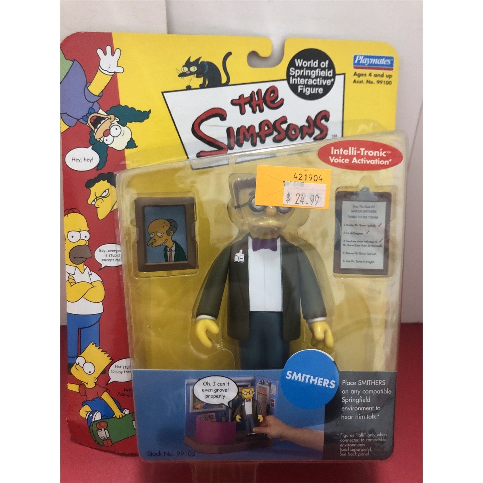 Simpsons Waylon Smithers Series 1 Action Figure Brand New