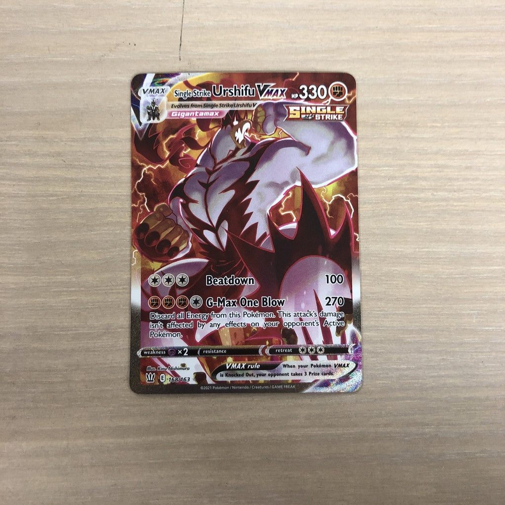 Single Strike Urshifu VMAX (Alternate Art Secret) 168/163 Swsh05: Battle Styles