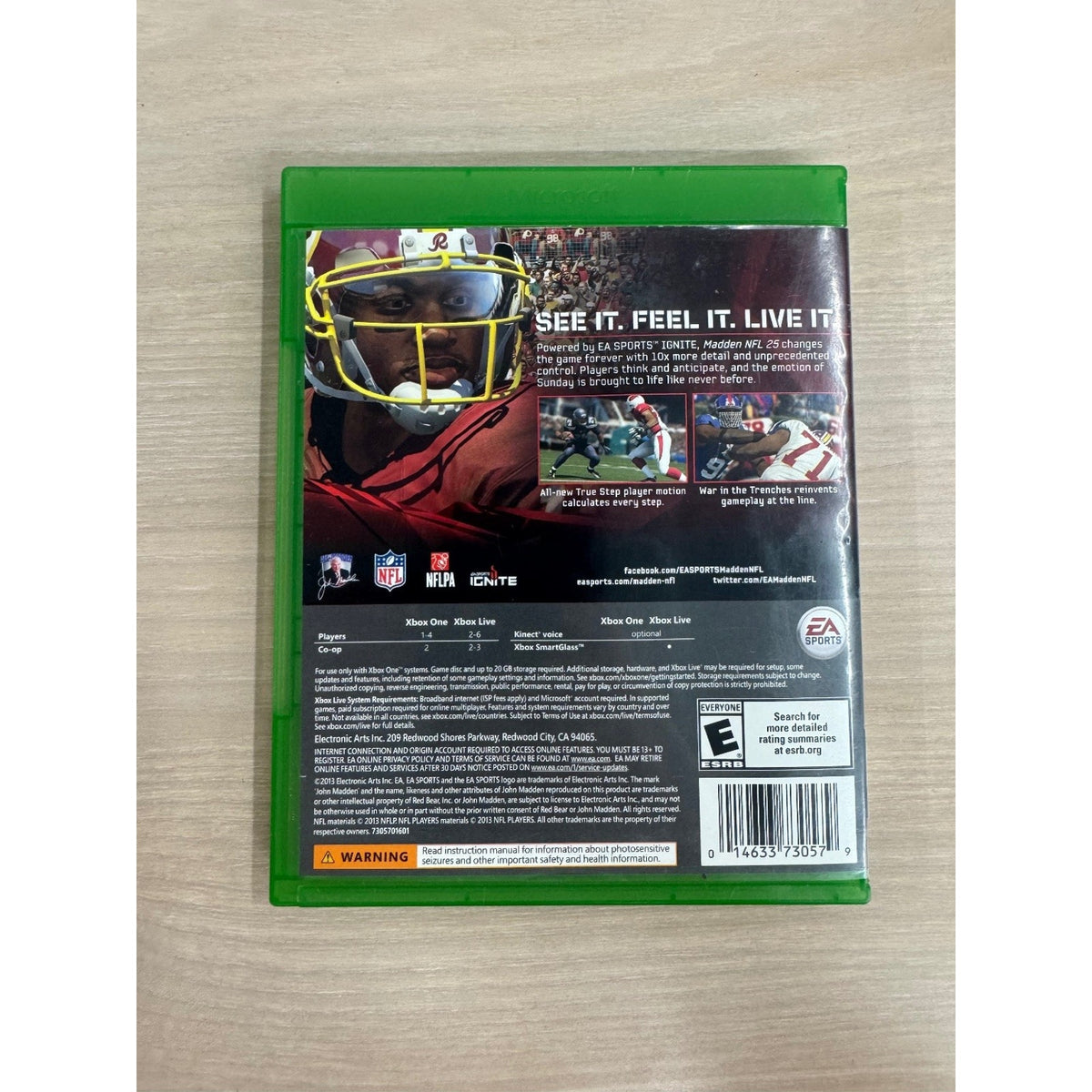 Madden NFL 25 Xbox One Video Game EA Sports Football Multiplayer