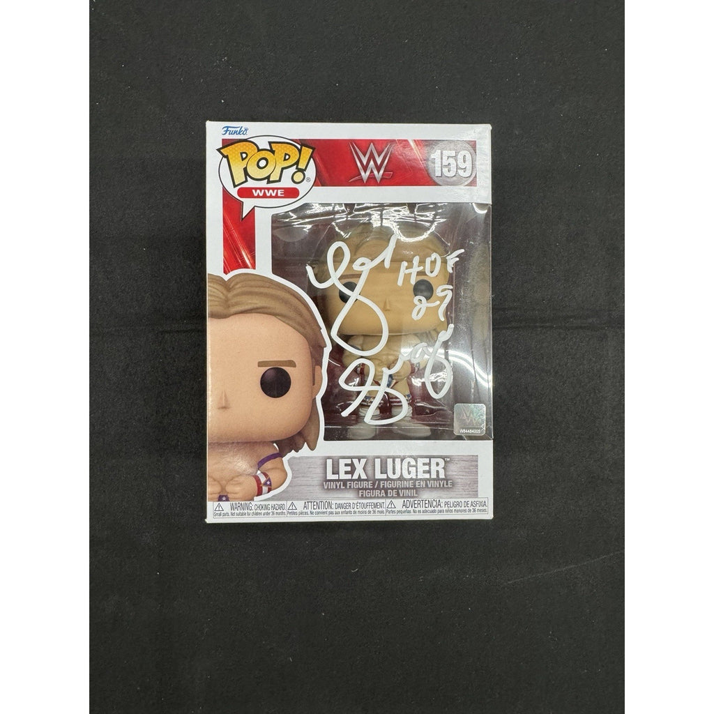 Wwe Funko #159 Lex Luger Autographed HOF Inscription Zombie Hideout COA