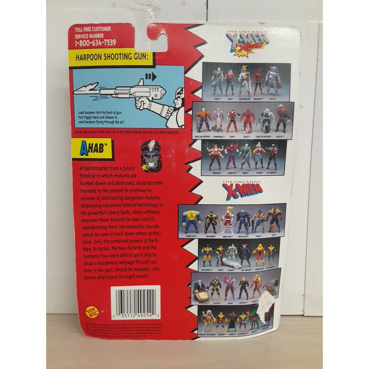 Toy Biz 1993 Marvel Comics The Uncanny X-Men Ahab Action Figure