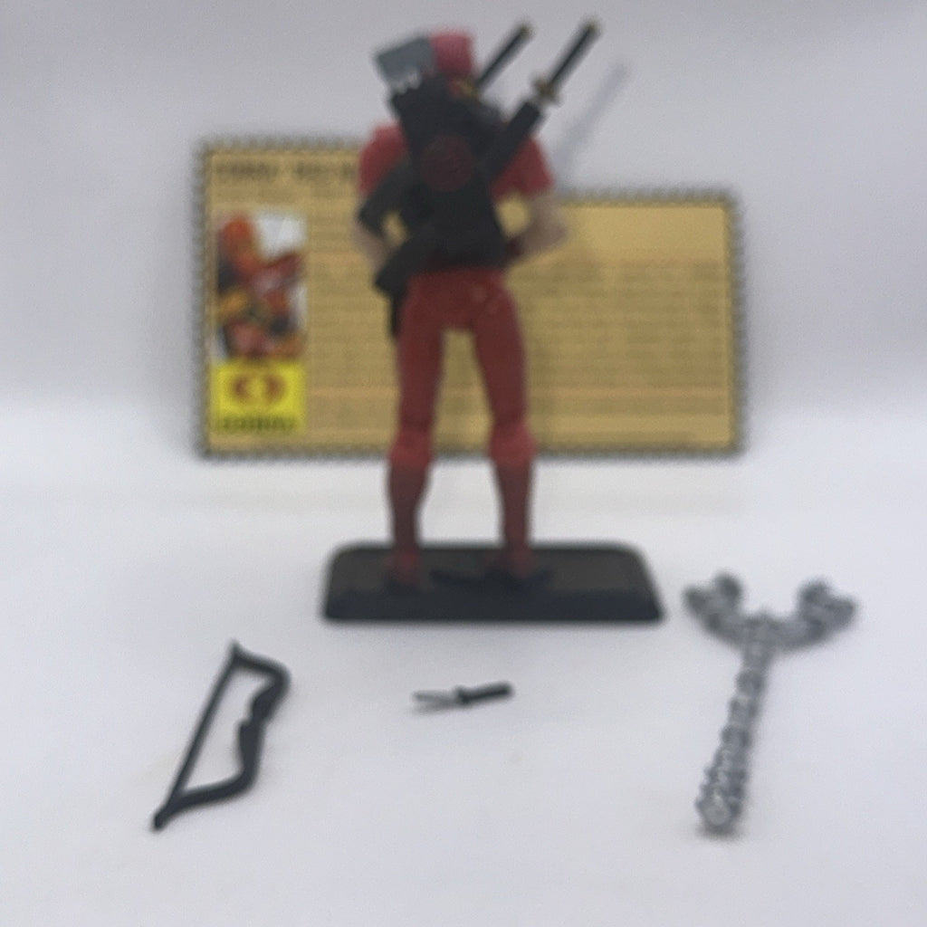 GI Joe 25th Anniversary COBRA RED NINJA v2 The Enemy 3.75" Figure 2007 Complete