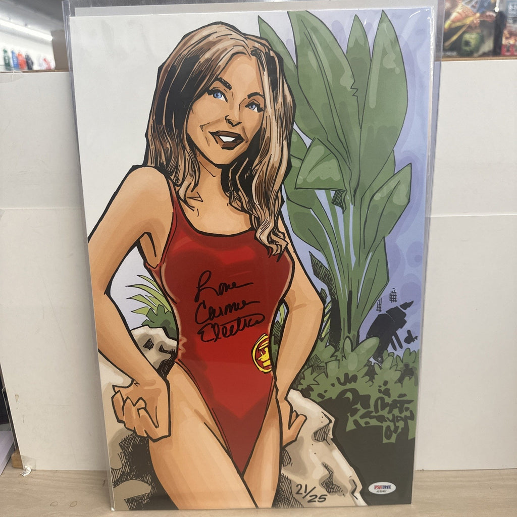 Carmen Electra Autograph Custom 11 X 17 PSA Certified