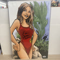 Carmen Electra Autograph Custom 11 X 17 PSA Certified