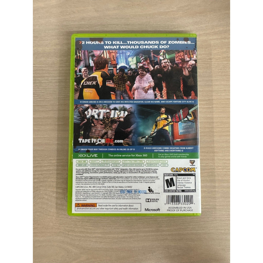 Dead Rising 2 Platinum Hits Xbox 360 Video Game Zombie Survival Horror Co-op
