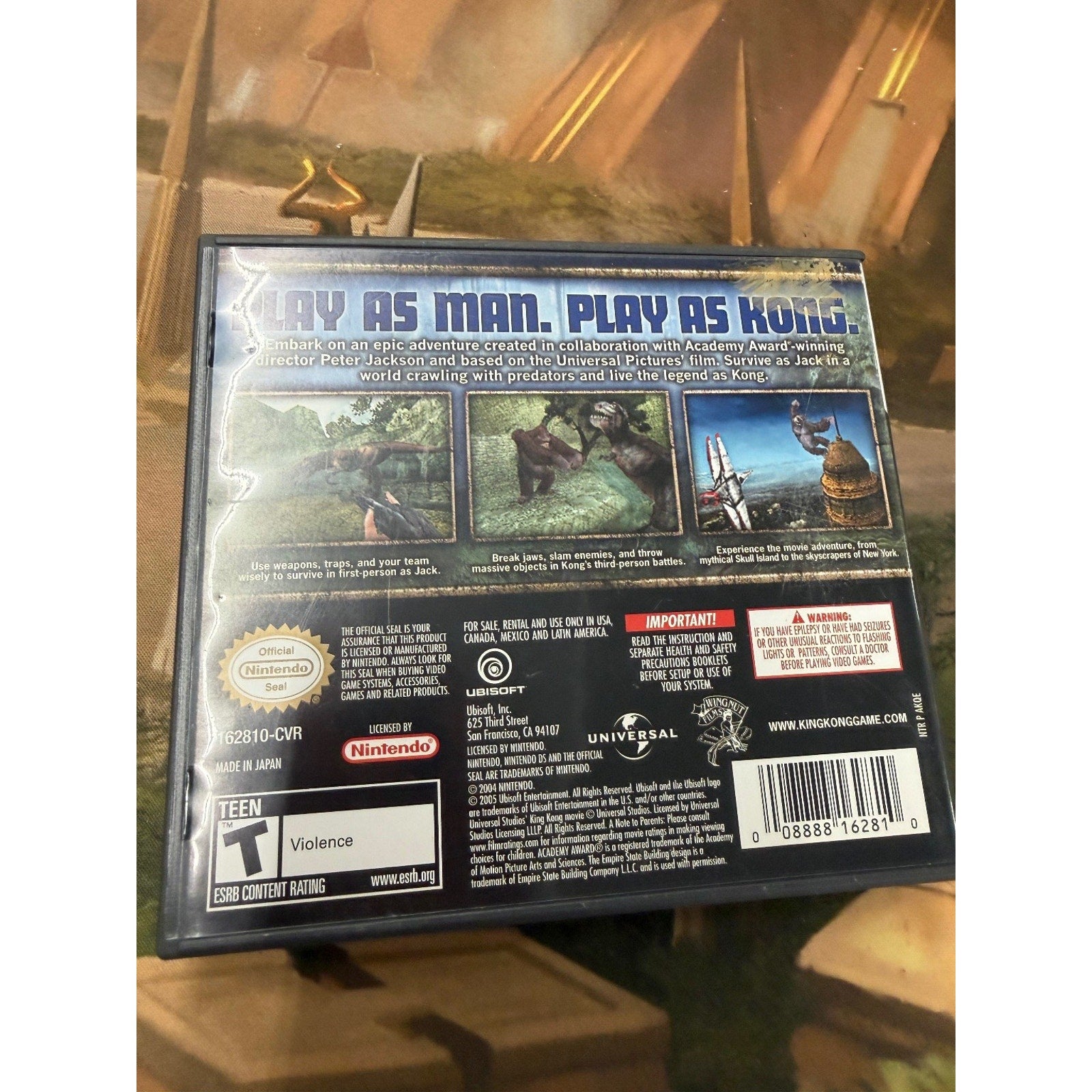 Peter Jackson's King Kong Nintendo DS Video Game Action Adventure