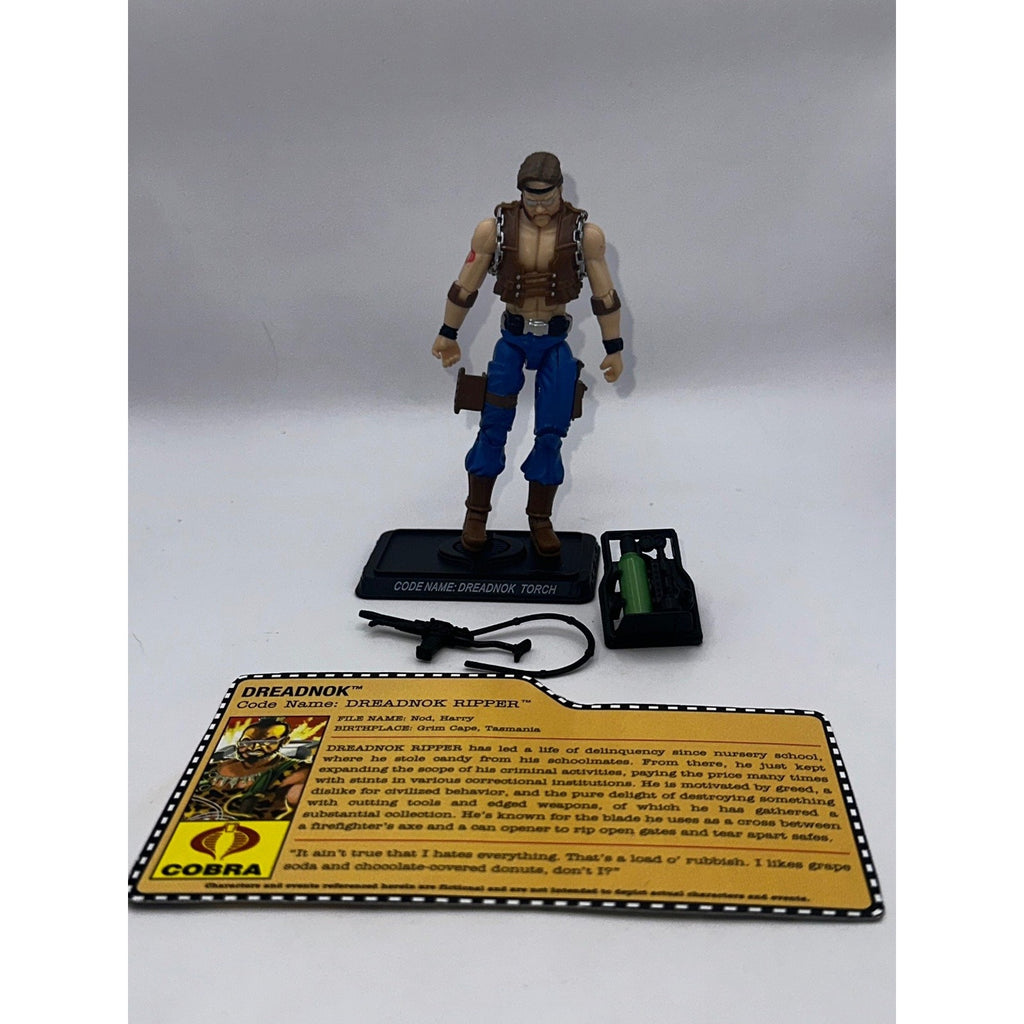 Hasbro GI Joe Dreadnok Ripper 3.75 Inch Action Figure Accessories Stand