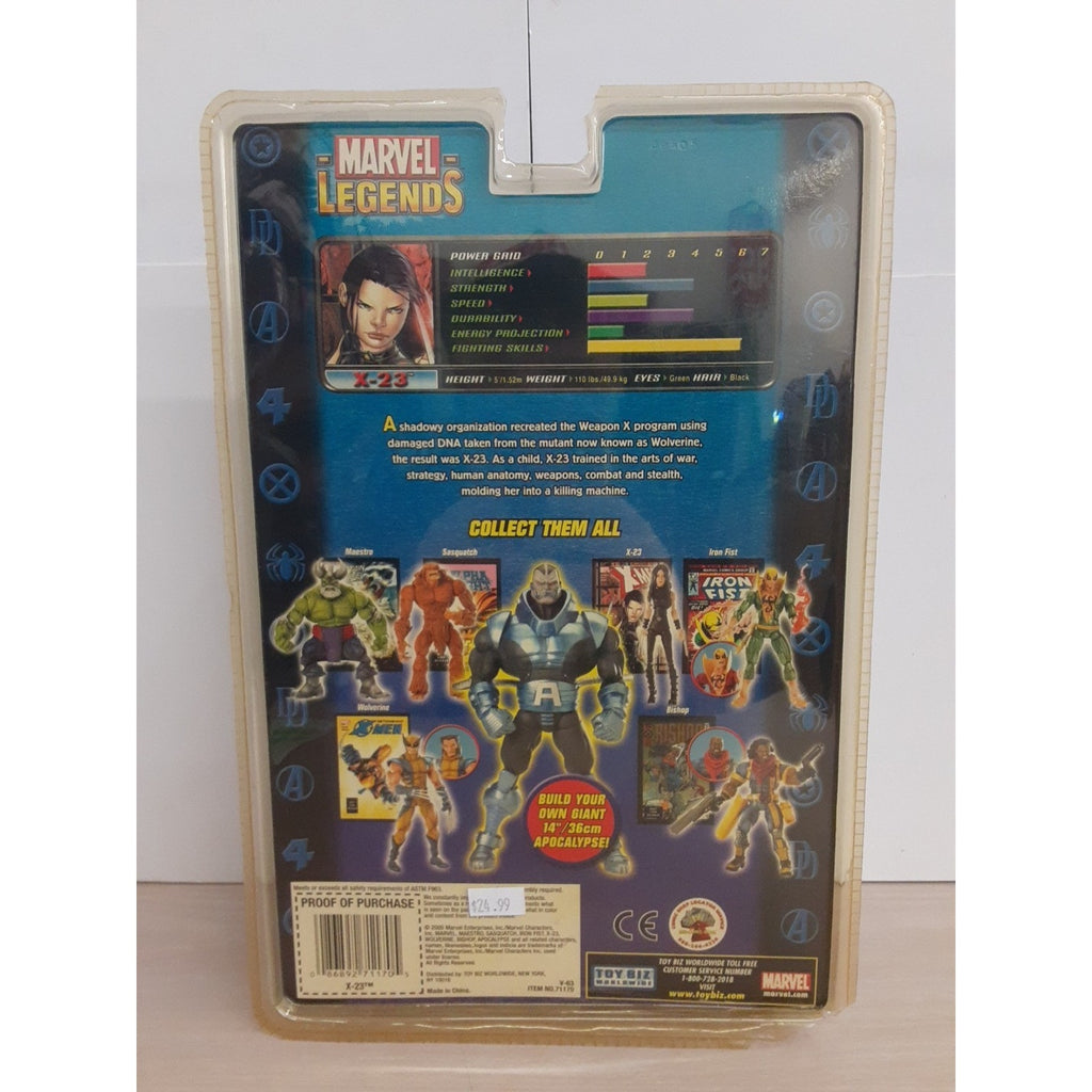 X-23 Toy Biz Marvel Legends Apocalypse Series 6" Action Figure 2005