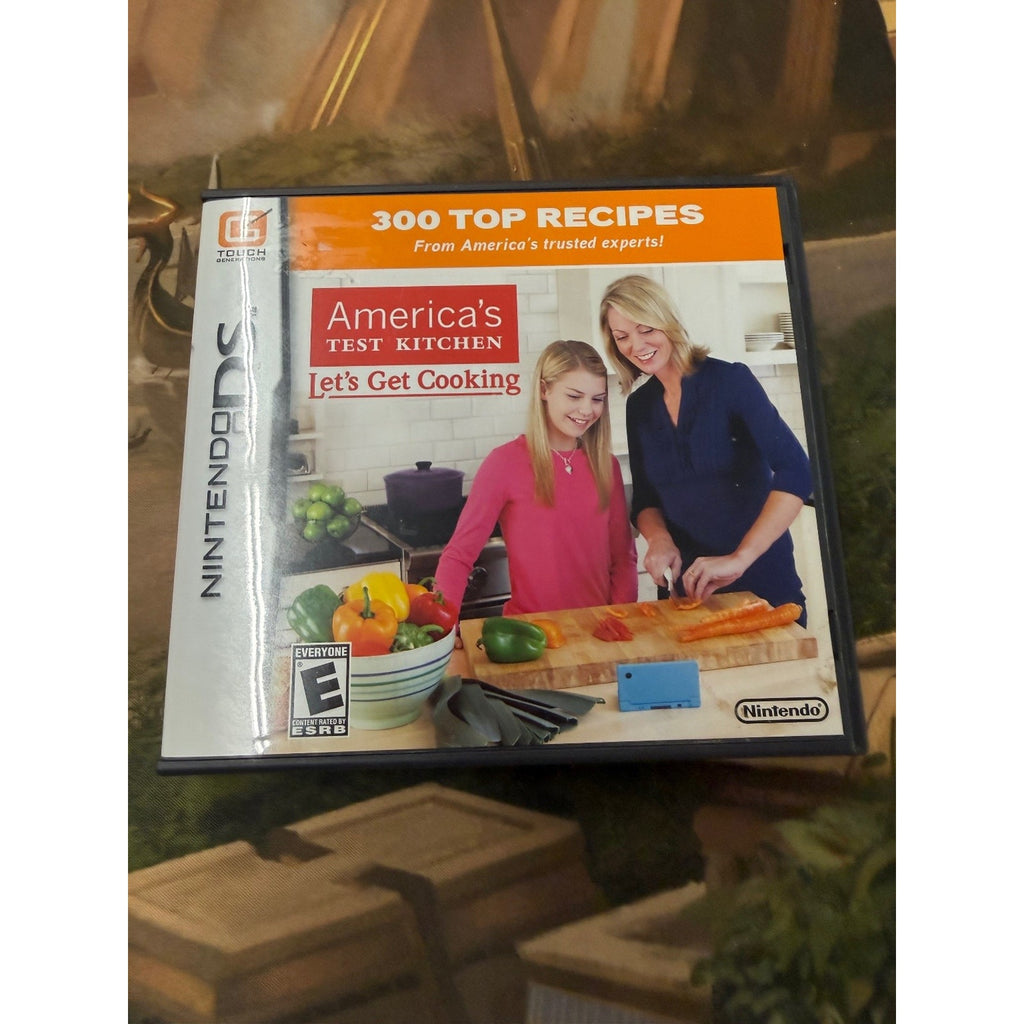 America's Test Kitchen Let's Get Cooking Nintendo DS Video Game 300 Recipes