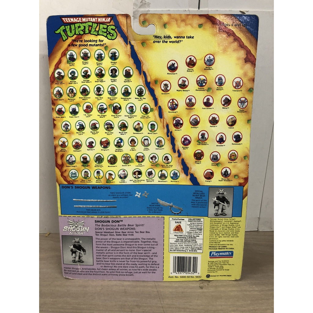 1995 Shogun Teenage Mutant Ninja Turtles TMNT Shogun Donatello Action Figure Don