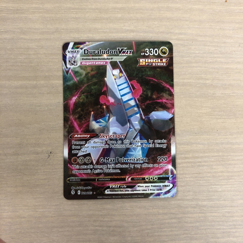 Duraludon VMAX (Alternate Art Secret) 220/203 SWSH07: Evolving Skies Holo