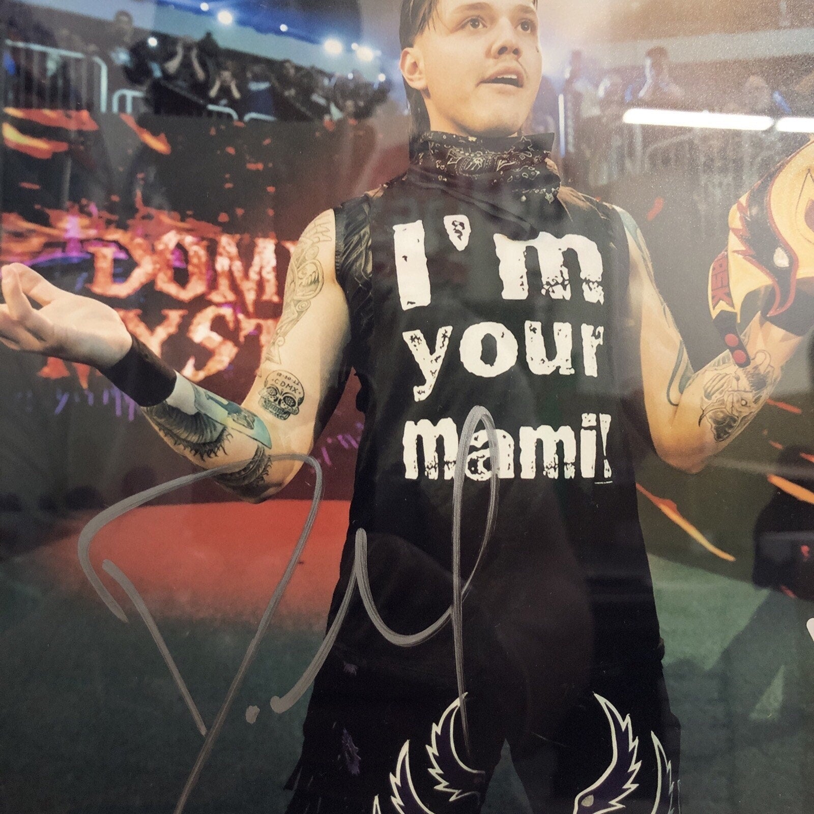 Dominick Mysterio Autographed WWE Royal Rumble 8x10 Photo Signed Fanatics COA