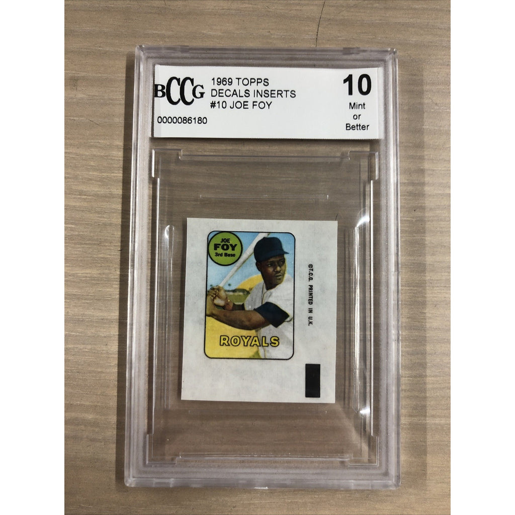 1969 Topps Decals Inserts Joe Foy BCCG 10