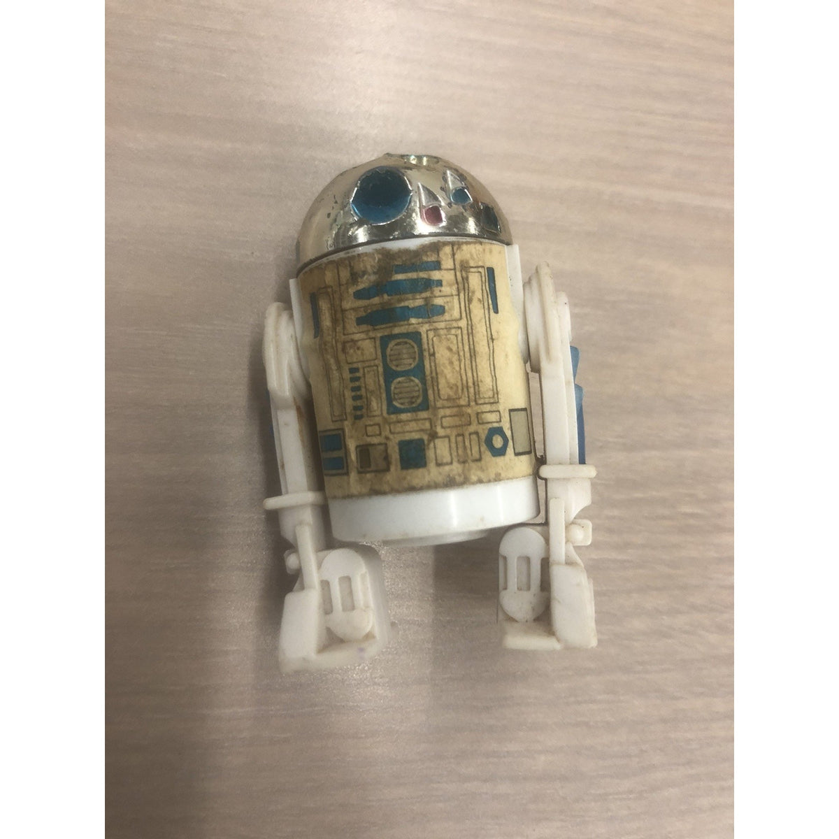 1985 Vintage Star Wars POTF LAST 17 R2-D2 POP UP LIGHTSABER W/ Coin NO SABER