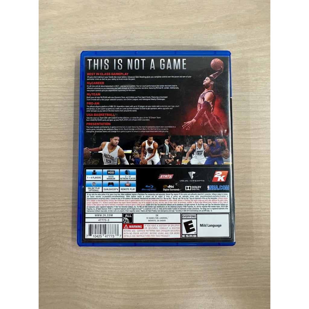 NBA 2K17 PS4 PlayStation 4 Video Game Basketball Sports