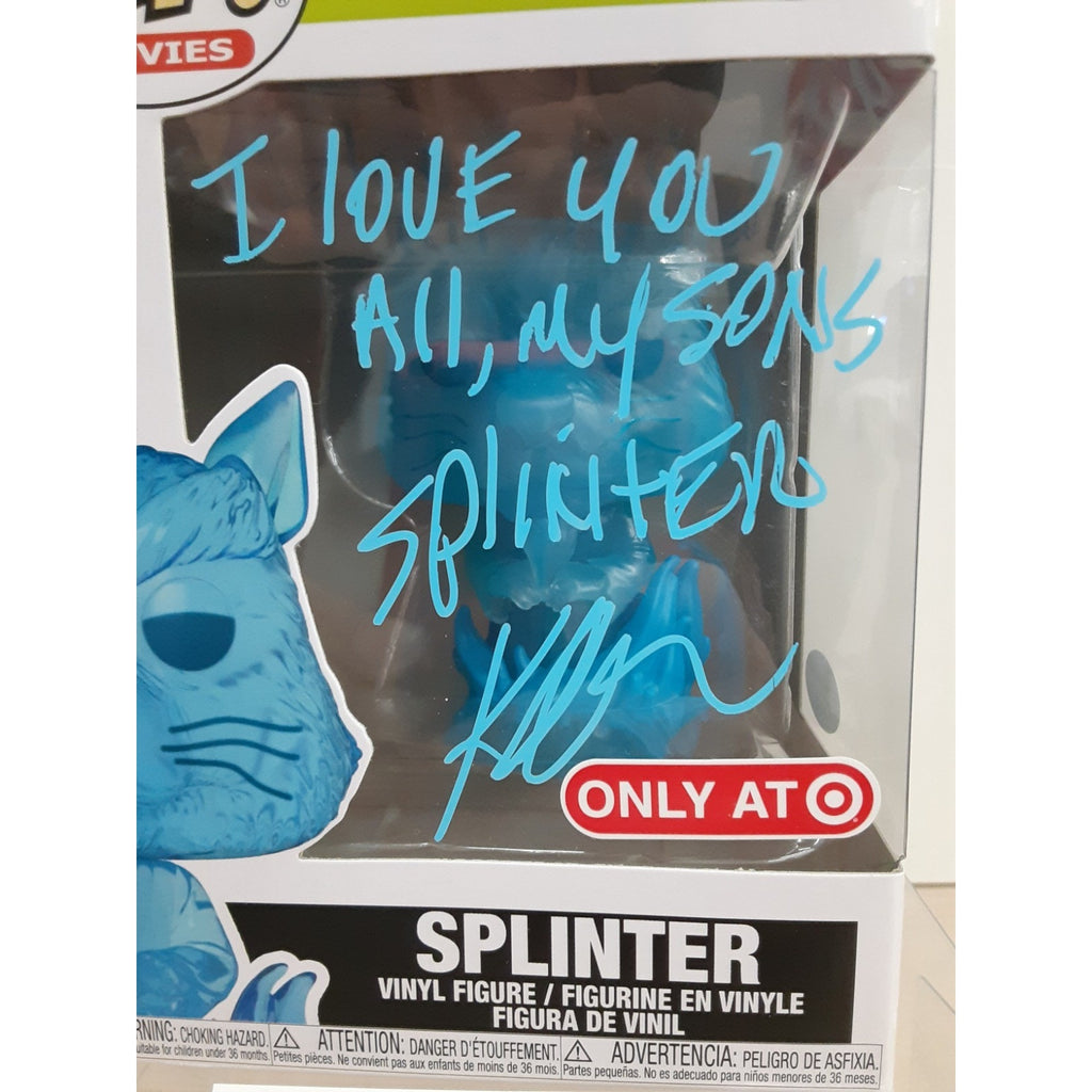 TMNT Splinter FUNKO POP 1613 Target Autograph signed Kevin Clash Inscribed JSA