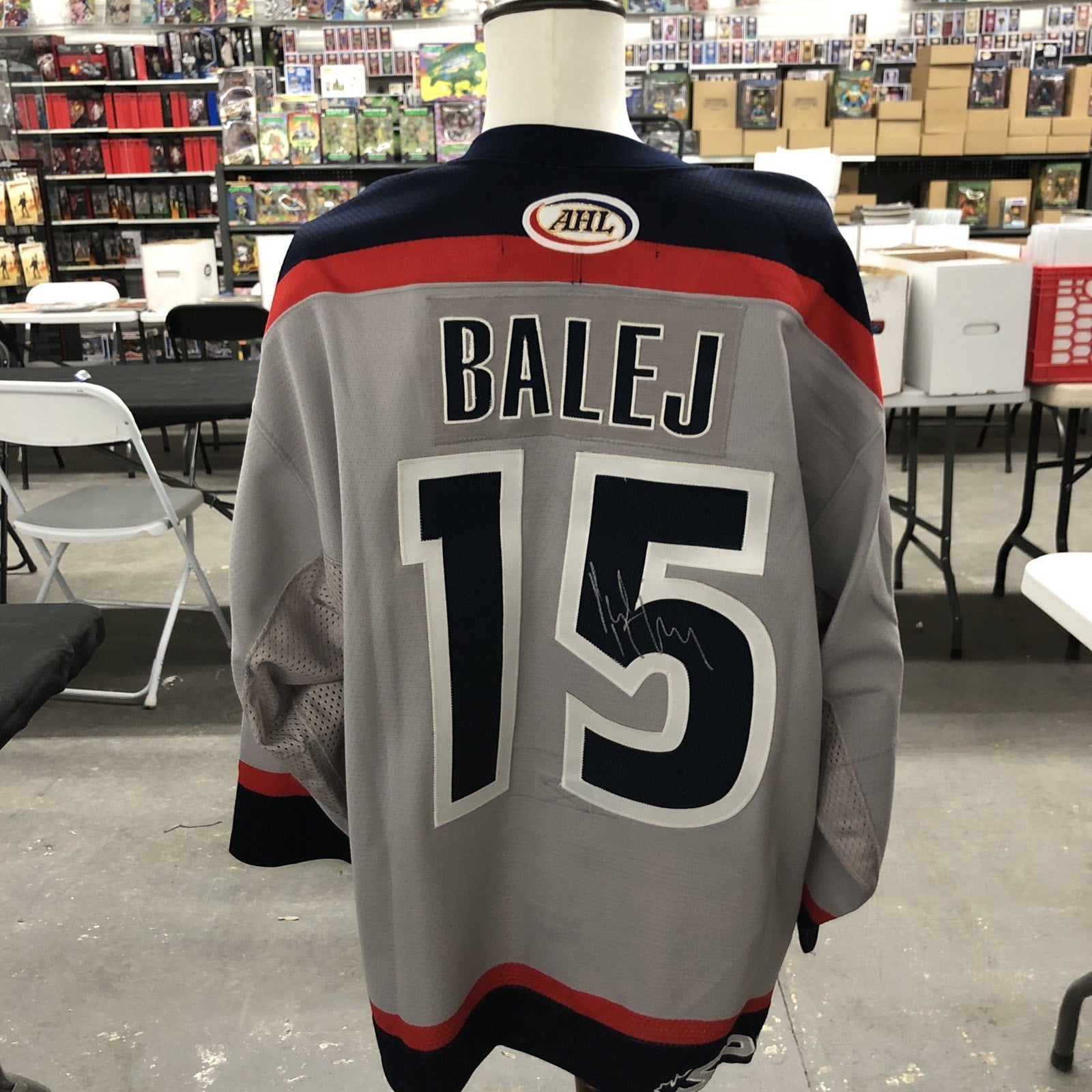 Jan Balej Hartford Wolf Pack AHL Jersey #15 SP Pro 54 Autographed