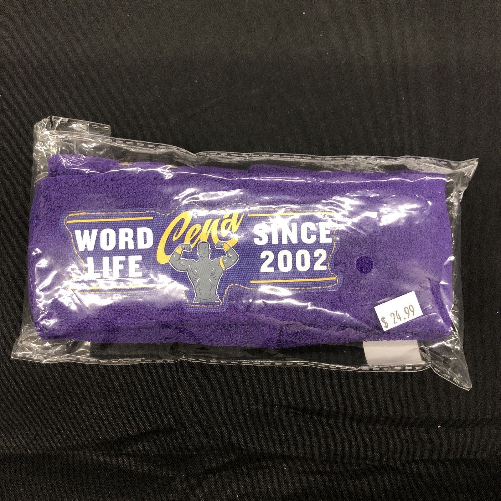 WWE Slam Crate John Cena Word Life Headband Wristband Set Exclusive Anniversary
