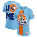 WWE John Cena Never Give Up Blue/Orange T-Shirt 2XL