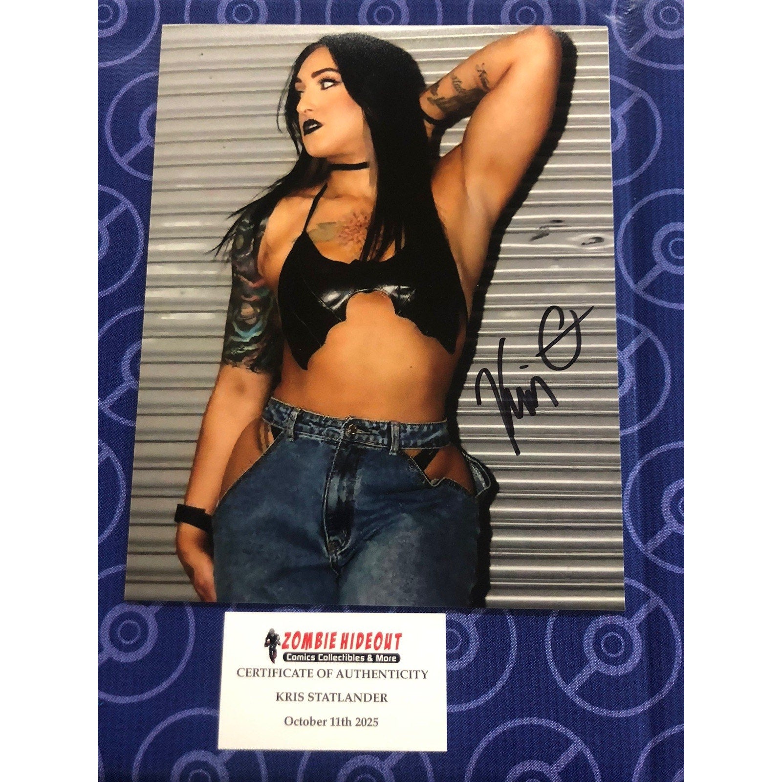 Kris Statlander All Elite Wrestling Signed AEW Autograph 8x10 Photo W Store CoA