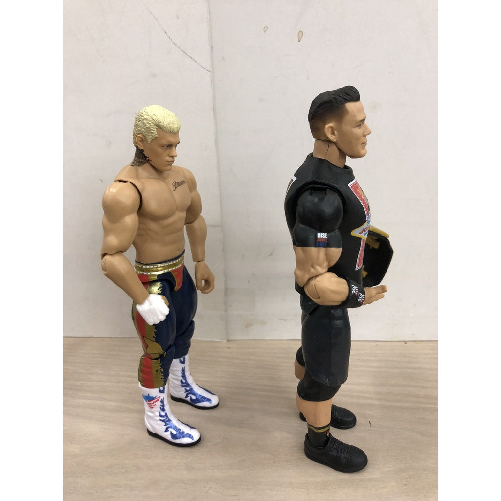 WWE Cody Rhodes & John Cena Main Event Showdown 2-Pack LOOSE Different Heads